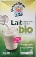 Lait en poudre écrémé bio