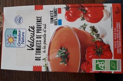Velouté de tomates de Provence à la pointe d'ail