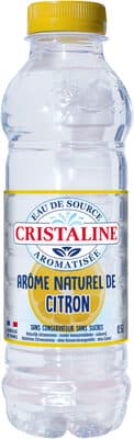 CRISTALINE Eau de Source Aromatisée saveur Citron 0L5
