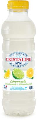 CRISTALINE Eau de Source au jus de fruits CITRONNADE 50cl