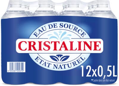 CRISTALINE Eau De Source 12x0.5L