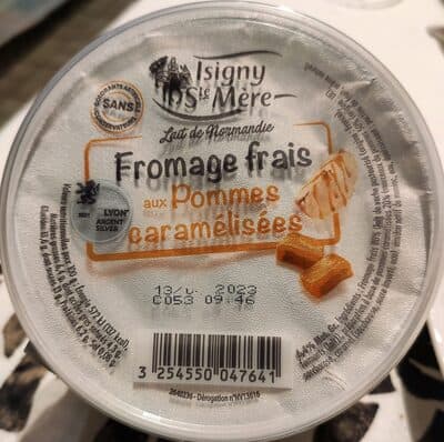 Fromage frais aux pommes caramélisées