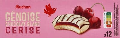 Génoise chocolat blanc cerise