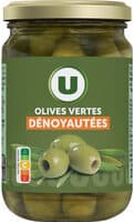 Olives vertes dénoyautées bocal de 37cl - 160g