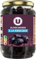 Olives noires entières façon grecque bocal de 235g