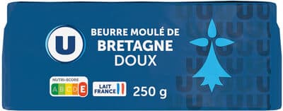 Beurre moulé de Bretagne doux 82% de MG