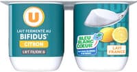 Lait fermenté au bifidus sucré saveur citron 4x125g