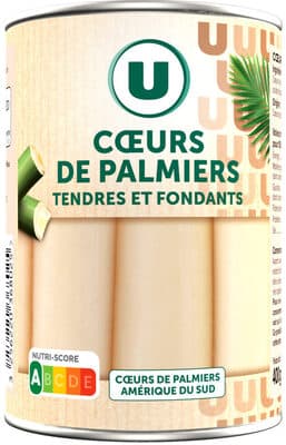 Coeurs de palmier, boîte de 1/2 220g poids net égoutté 400g
