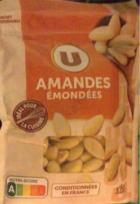 Amandes émondées, sachet, 125g