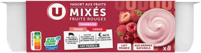 Yaourt aux fruits rouges mixés - 8x125g