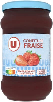 Confiture de fraise allégée pot de 335g