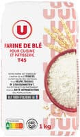 Farine de blé pâtissière T45 paquet de 1Kg