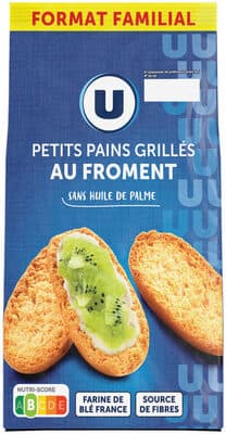Petits pains grillés au froment 400g