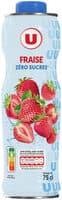 Boisson concentrée à diluer à la fraise sans sucres bouteille de75cl