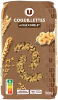 Pâtes Coquillette au blé complet sachet de 500g