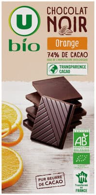 Tablette Chocolat noir à l'orange - 100g