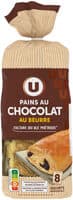 Pains au chocolat au beurre, x8, 360g