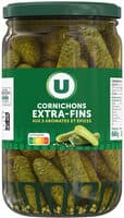 Cornichons extra-fins au vinaigre bocal de 72cl, 360g