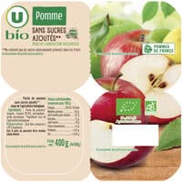 Purée de pomme sans sucres ajoutés 4X100g