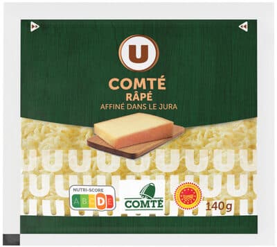Comté AOP au lait cru râpé 34%MG