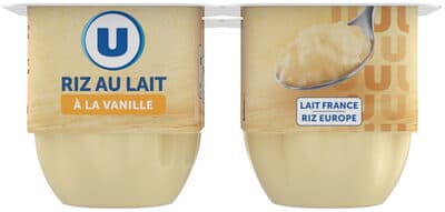 Riz au lait à la vanille 4x115g