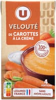 Soupe Velouté de carottes à la crème brique de 1 litre
