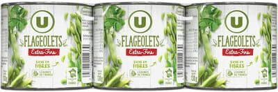 Flageolets extra-fins - 3 boîtes de 130g