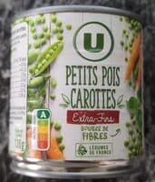 Petits pois et carottes extra-fins - 3 boîtes de 130g net égoutté
