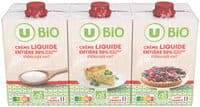Crème entière UHT 30%MG, 3x20cl
