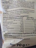 Biscuit apéritif Snacks poppes saveur tomate ail basilic, sachet de 70g
