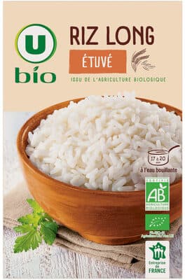 Riz long étuvé boîte de 500g