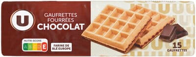 Gaufrettes fourrées chocolat paquet de 110g