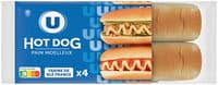 Pain spécial hot dog x4, - 250g