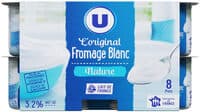 Fromage frais au lait pasteurisé nature 3,2% de matière grasse