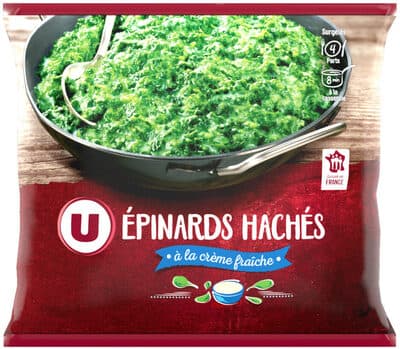 Épinards hachés crème