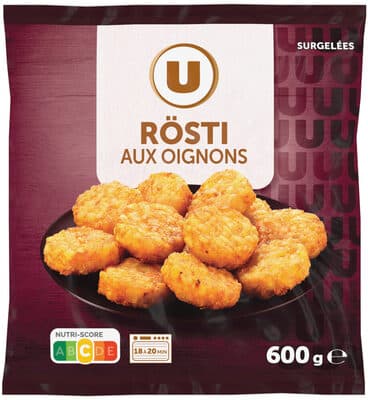 Galette de pommes de terre Rösti aux oignons 600g