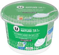 Fromage blanc nature 7,6%MG - 1kg