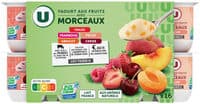Yaourt aux morceaux de fruits panachés 16x125g