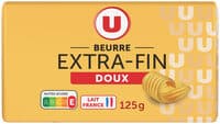 Beurre doux plaquette de 125g