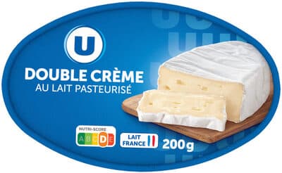Fromage double crème au lait pasteurisé 30% MG, 200g