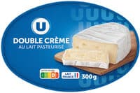 Fromage pasteurisé ovale double crème 30% de matière grasse 300g