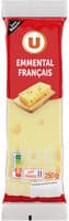 Emmental français au lait pasteurisé 29% de matière grasse portionde250g
