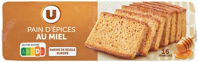 Pain d'épices au miel paquet de 350g
