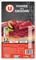 Viande des grisons - x12 tranches, 80g