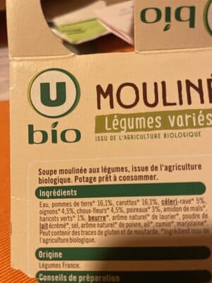 Mouliné légumes variés