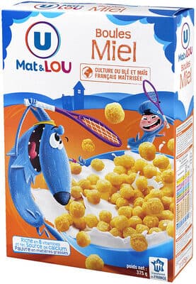 Céréales Boules de céréales miel 375g