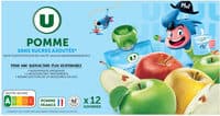 Gourdes dessert fruitier à la pomme sans sucre ajouté 12x90g