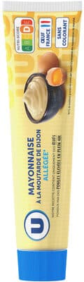 Mayonnaise allégée en matières grasses à la moutarde de Dijon bocalde180g