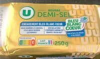 Beurre demi-sel 82%MG Bleu Blanc Coeur, plaquette 250g