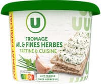 Fromage Ail et Fines Herbes au lait pasteurisé 24% de MG, 250g